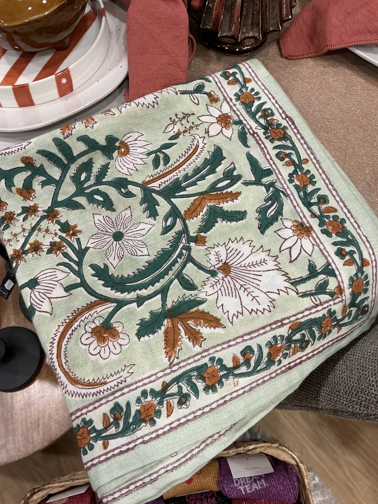 Foulard delhi vert tilleul