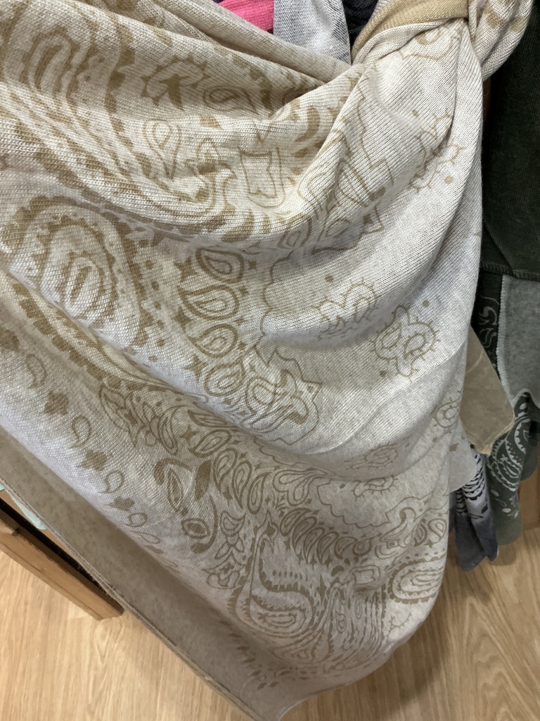 Foulard bandana beige