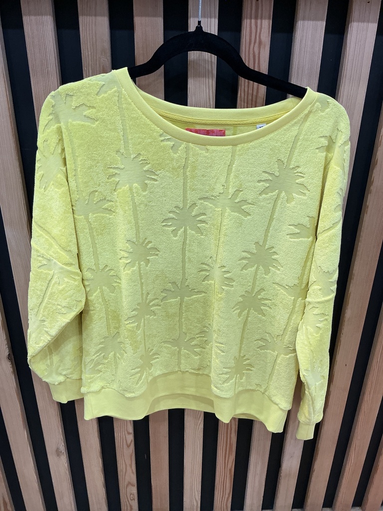 Sweat-shirt éponge jaune 