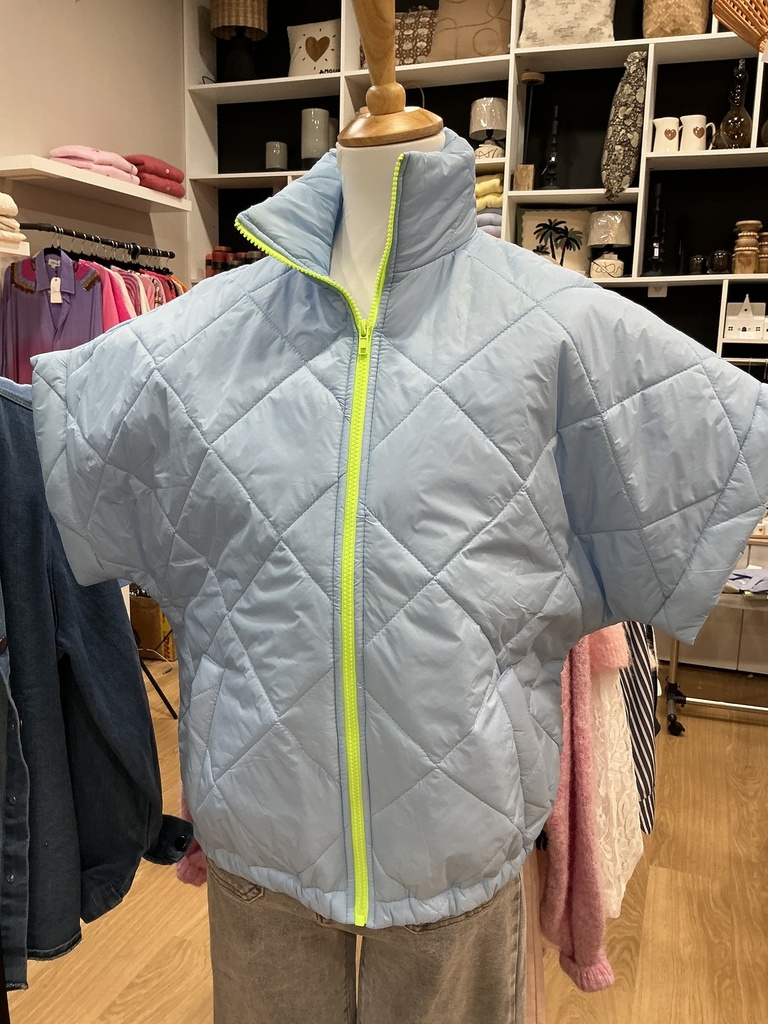 Veste matelassée bleu