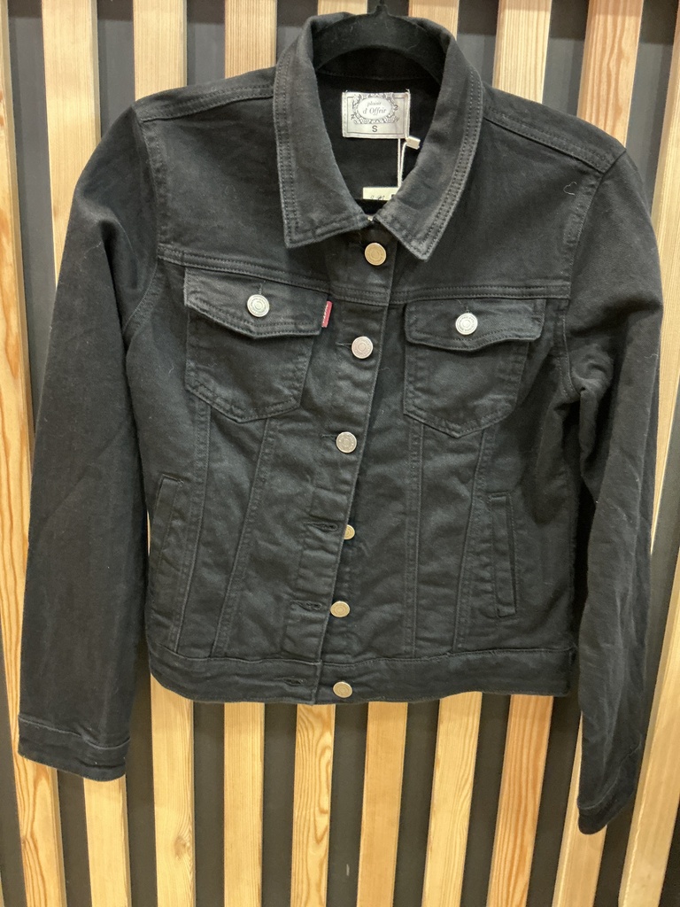 Veste jeans noir