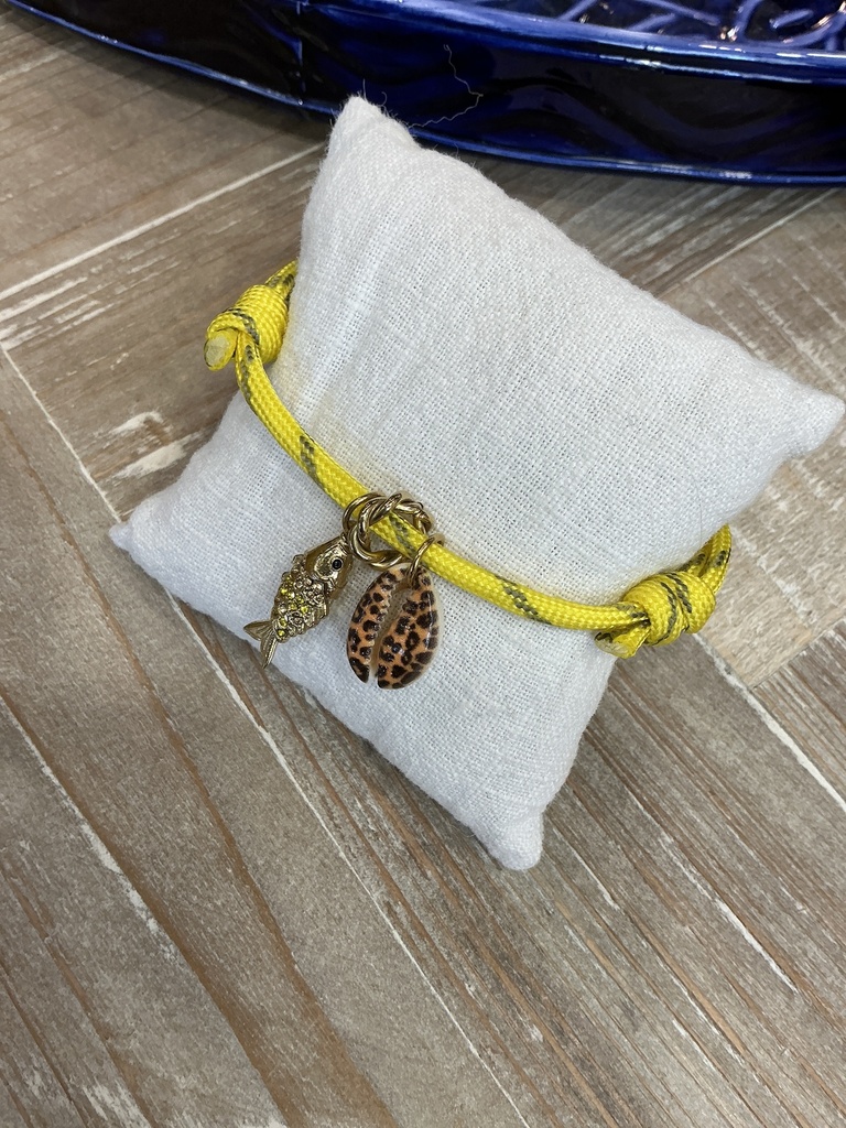 Bracelet poisson jaune
