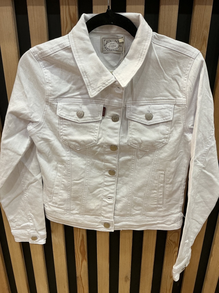 Veste en jeans blanc
