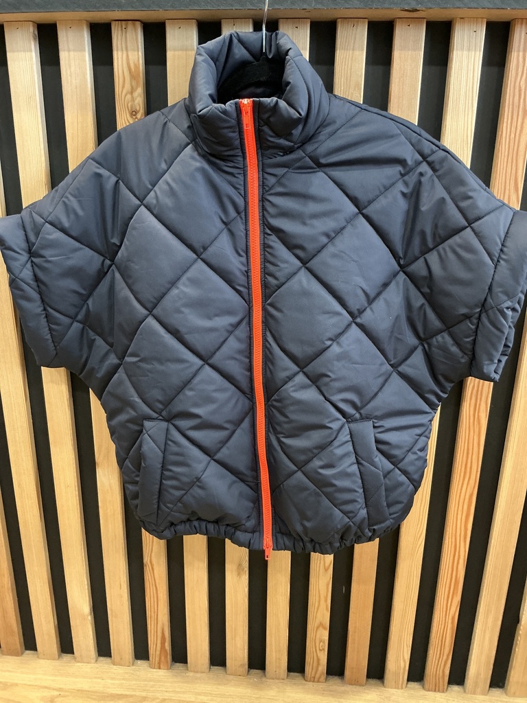 Veste matelassée marine et orange