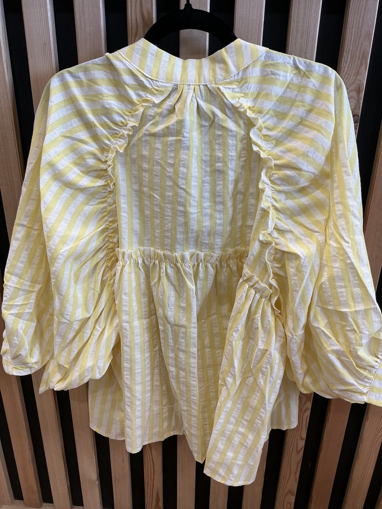 Blouse rayée jaune 