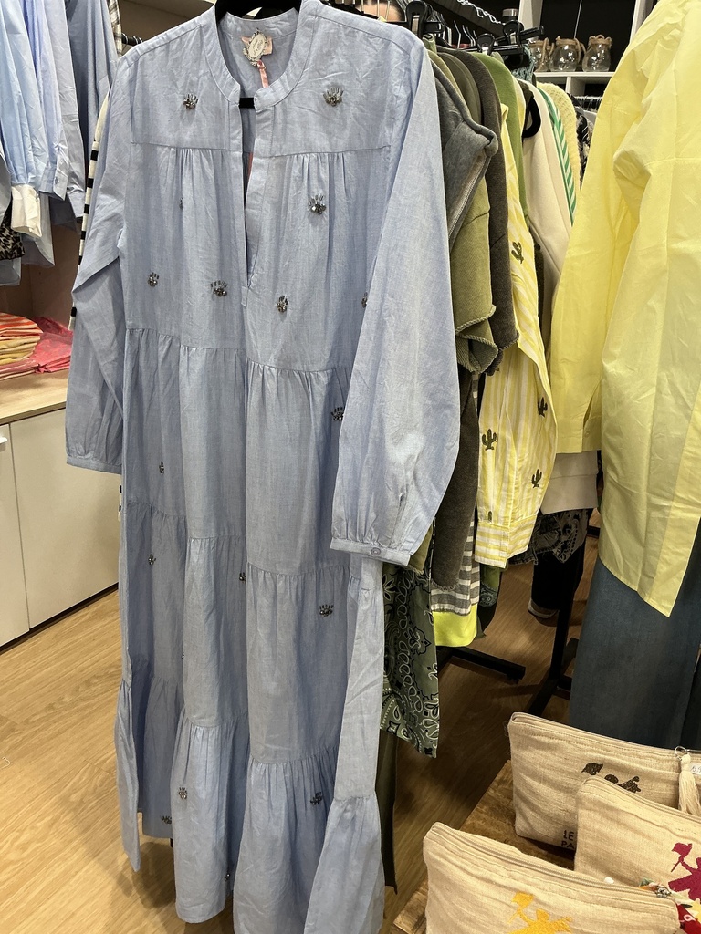 Robe bijoux bleu ciel 
