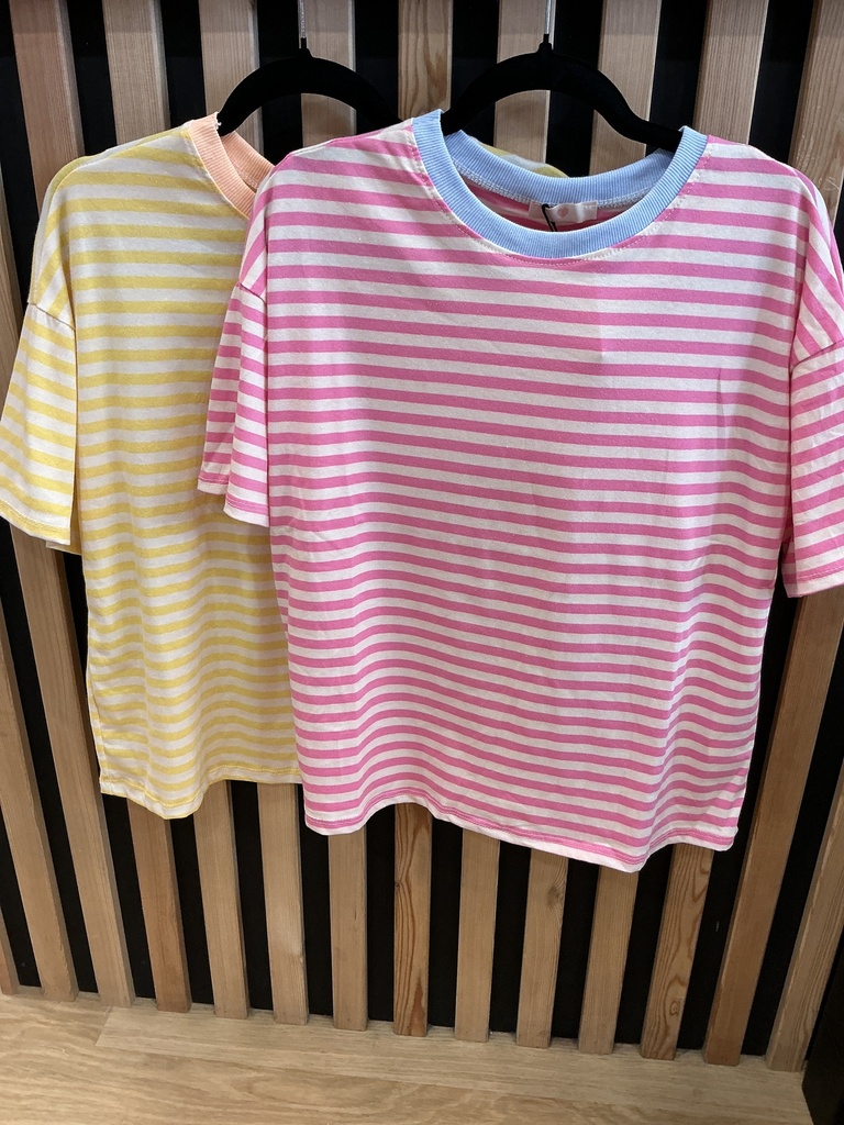 T-shirt manches courtes rayées