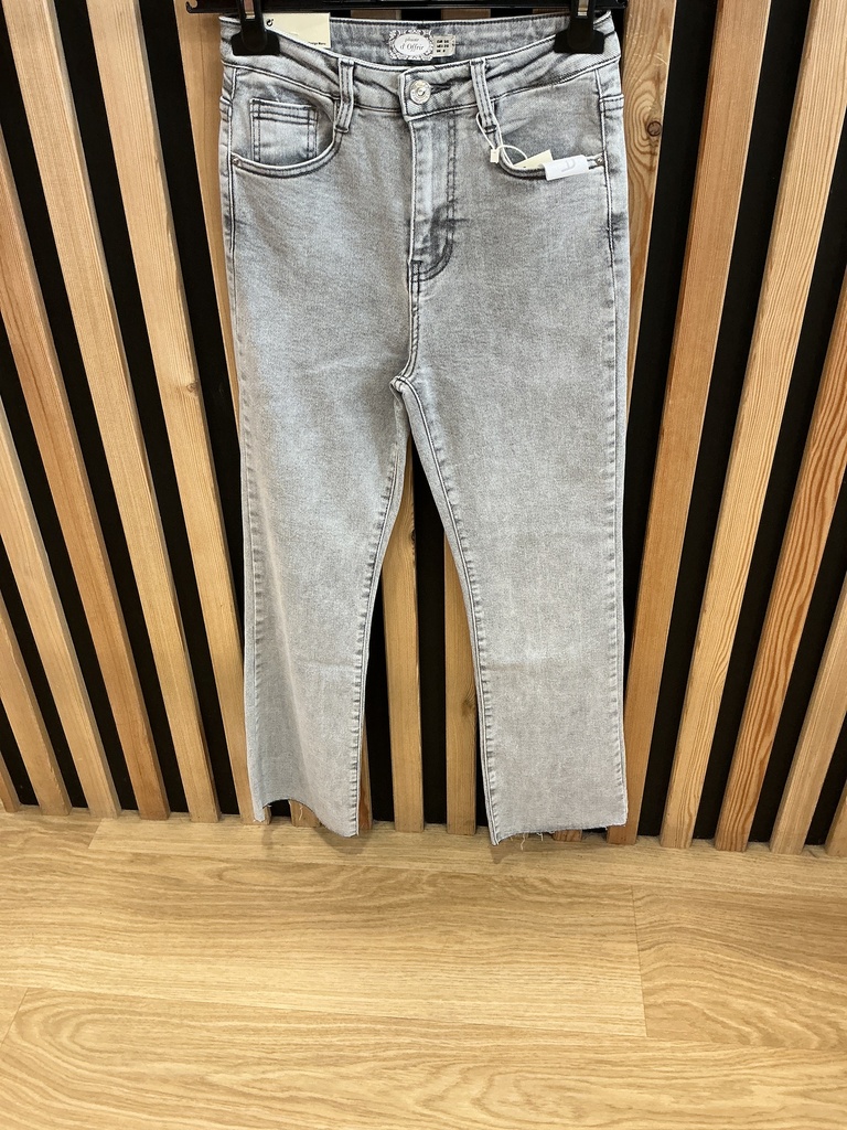 Jeans flared 7/8 Classic gris 