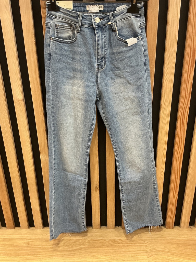 Jeans flared 7/8 Classic bleu clair 
