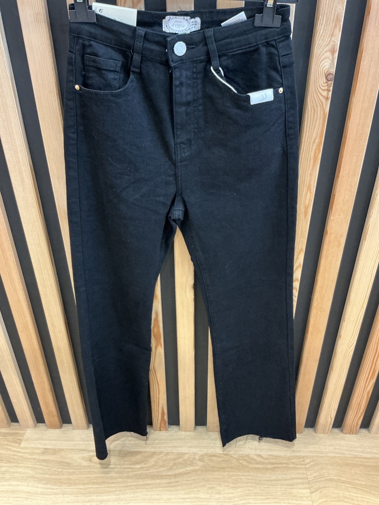 Jeans flared 7/8 Classic noir 