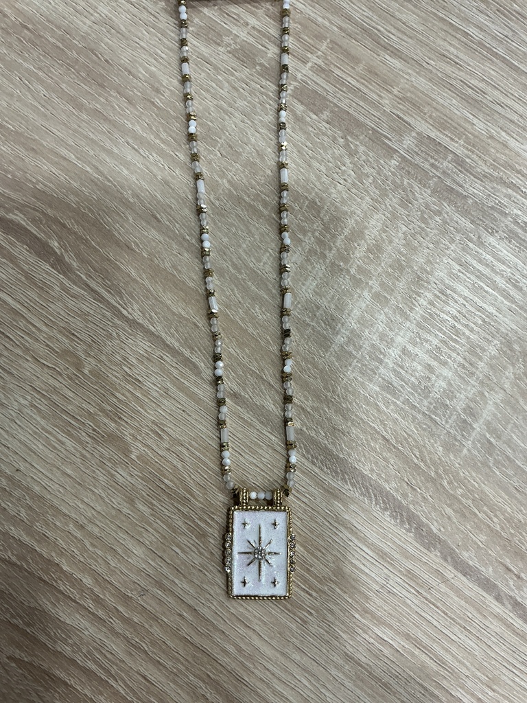 Collier Santorin blanc