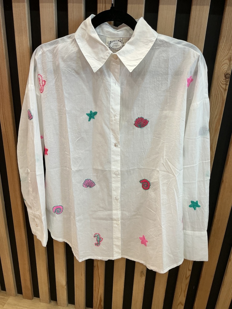 Chemise coquillages 