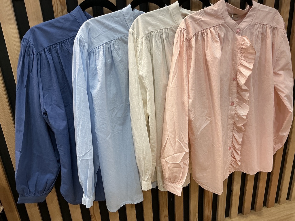 Chemise volants uni
