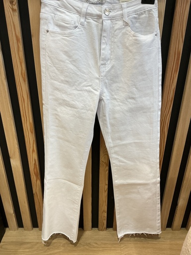 Jeans flared 7/8 original blanc 