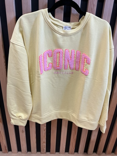 Sweat-shirt Iconic jaune 