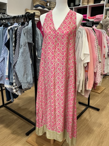 Robe fleurs rose 