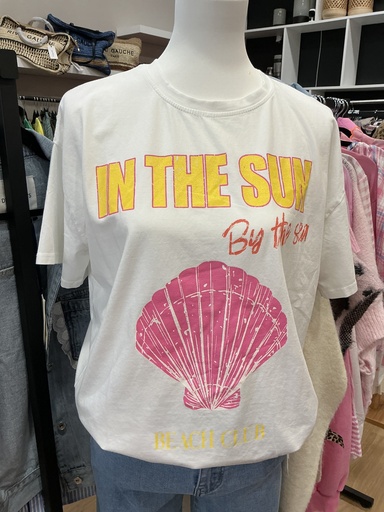 T-shirt in The sun blanc 