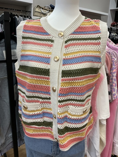 Gilet sans manches crochet 