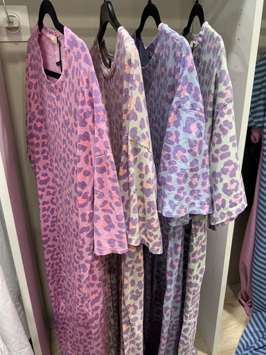 Robe t-shirt léopard 