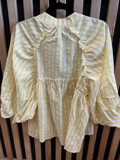 Blouse rayée jaune 