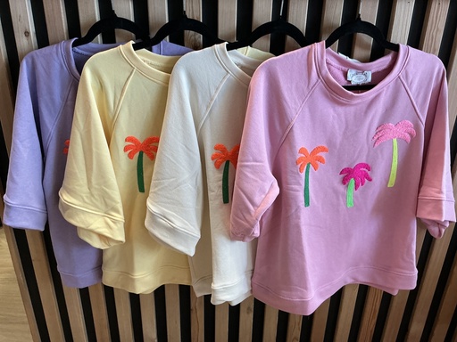 Sweat-shirt palmiers
