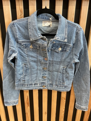 Veste en jeans bleu clair