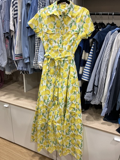 Robe longue Citrons