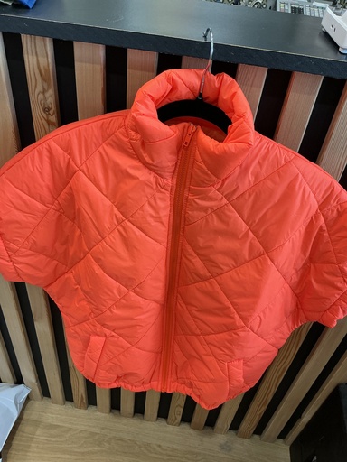 Veste matelassée orange fluo