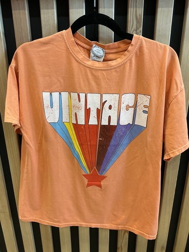 T-shirt Vintage orange 
