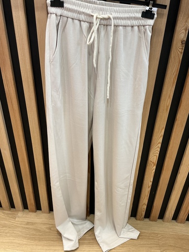 Pantalon large beige 