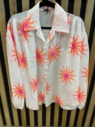 Chemise soleil gaze de coton