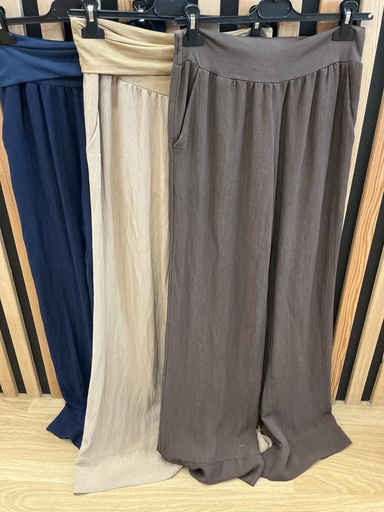 Pantalon large viscose 